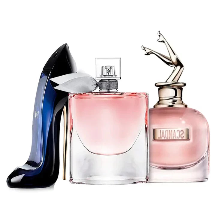 Combo de 3 Perfumes Femininos La Vie est Belle, Good Girl e Scandal 100ml