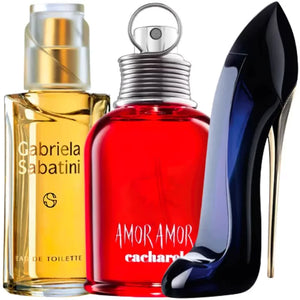 COMBO 3 PERFUMES FEMININOS - 212 VIP, SCANDAL E GOOD GIRL – Signus Parfum